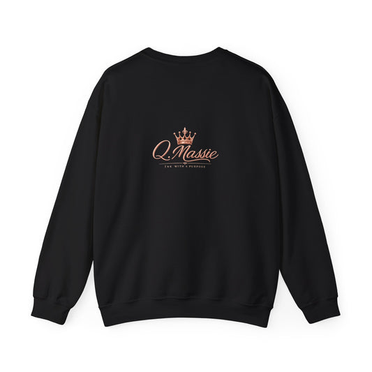 Q. Massie Empowerment Crewneck Sweatshirt — "Wear your healing. Wear your power."