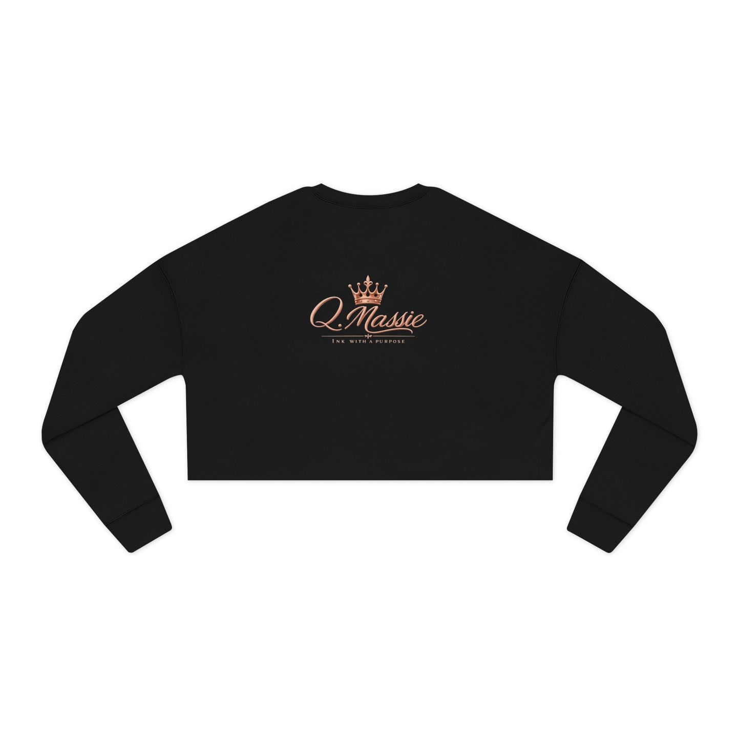 Unbothered & Unshaken Cropped Sweatshirt — Women's Motivational Crop