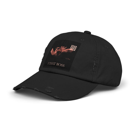 Distressed Cap — “f that boss” Anti-Toxic Workplace Hat
