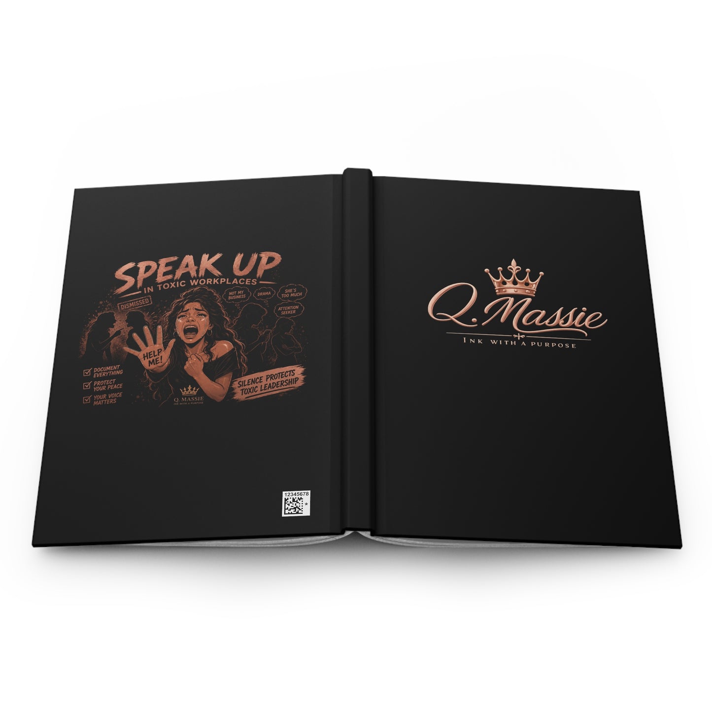 Your Voice Matters Hardcover Journal — "Speak Up" Matte Notebook for Self-Expression & Daily Reflection