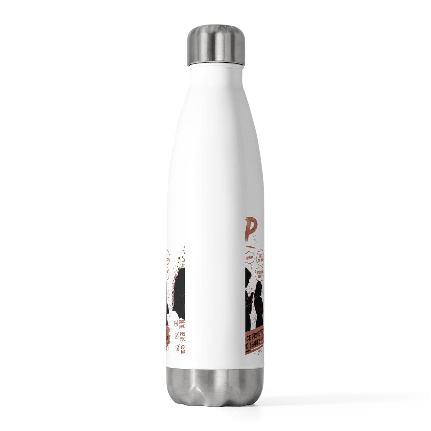 Speak Up Protest Graphic 20oz Insulated Bottle | Anti-Toxic Workplace